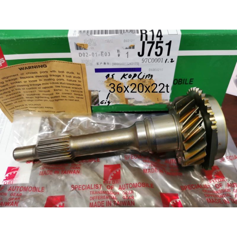 input shaft as kopling ford ranger 2500cc m509-17-201