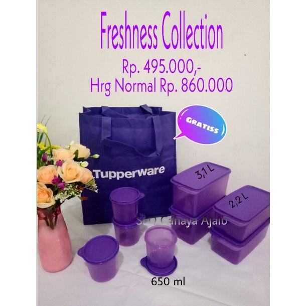 Tupperware set ungu