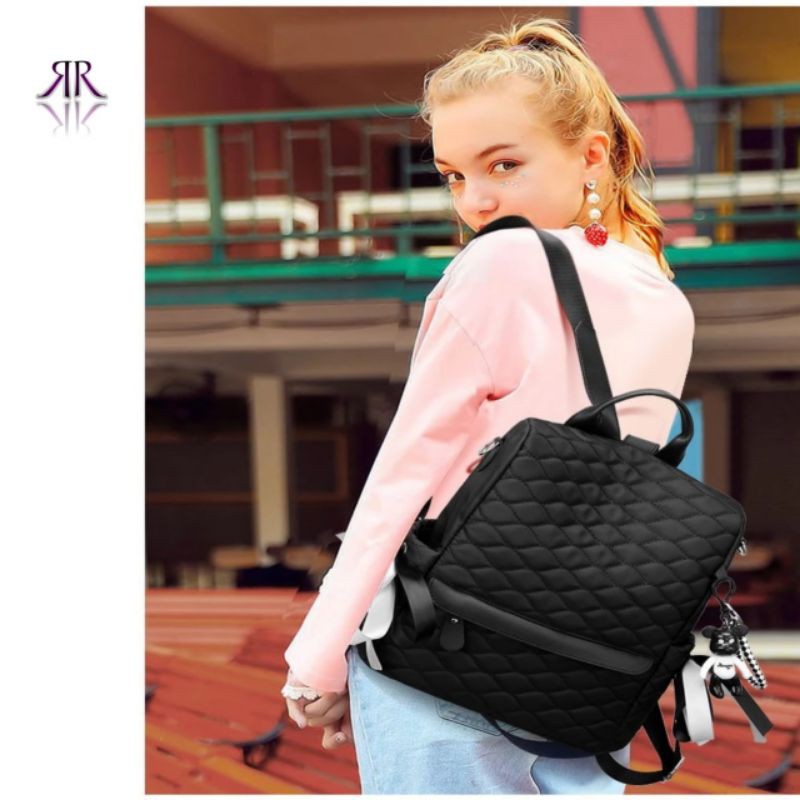 Tas Ransel laptop Tas Backpack Fashion Wanita Tas Punggung Sekolah Tas Kuliah Tas Ransel Bordir