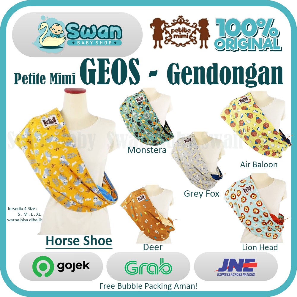Geos Petite Mimi Motif / Gendongan Bayi / Simple Sling