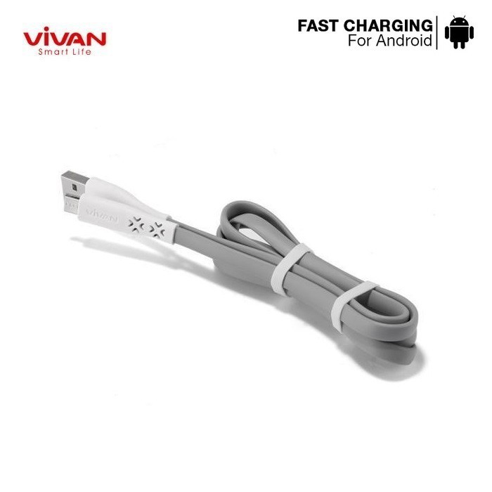 Kabel Data Fast Charging Vivan CTM100 2.4A Micro USB  For Android Cable Data