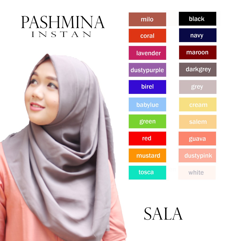  PASHMINA INSTAN SALA Shopee Indonesia