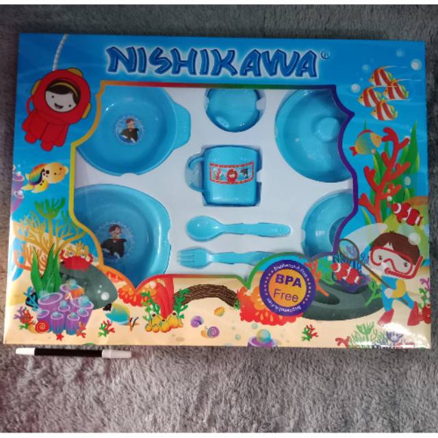 alat makan bayi set nishikawa besar