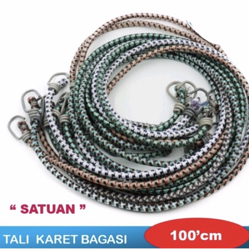 Tali karet bagasi 100cm Tali pengikat barang di motor tali karet motor