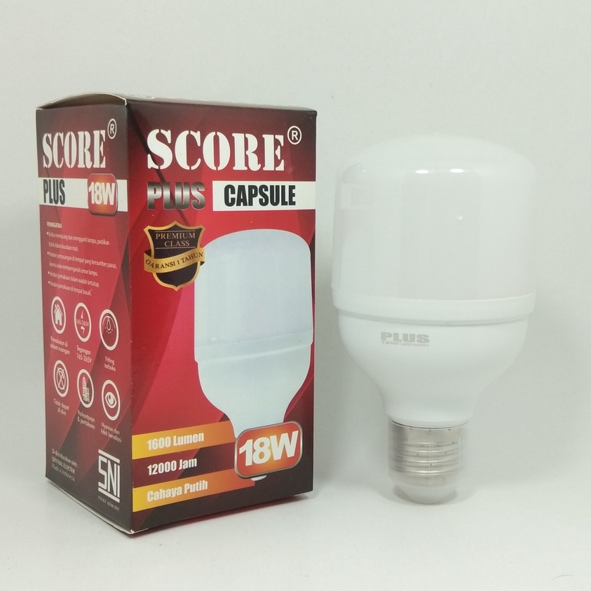 Score Plus Lampu LED Capsule 18 Watt - Cahaya Putih