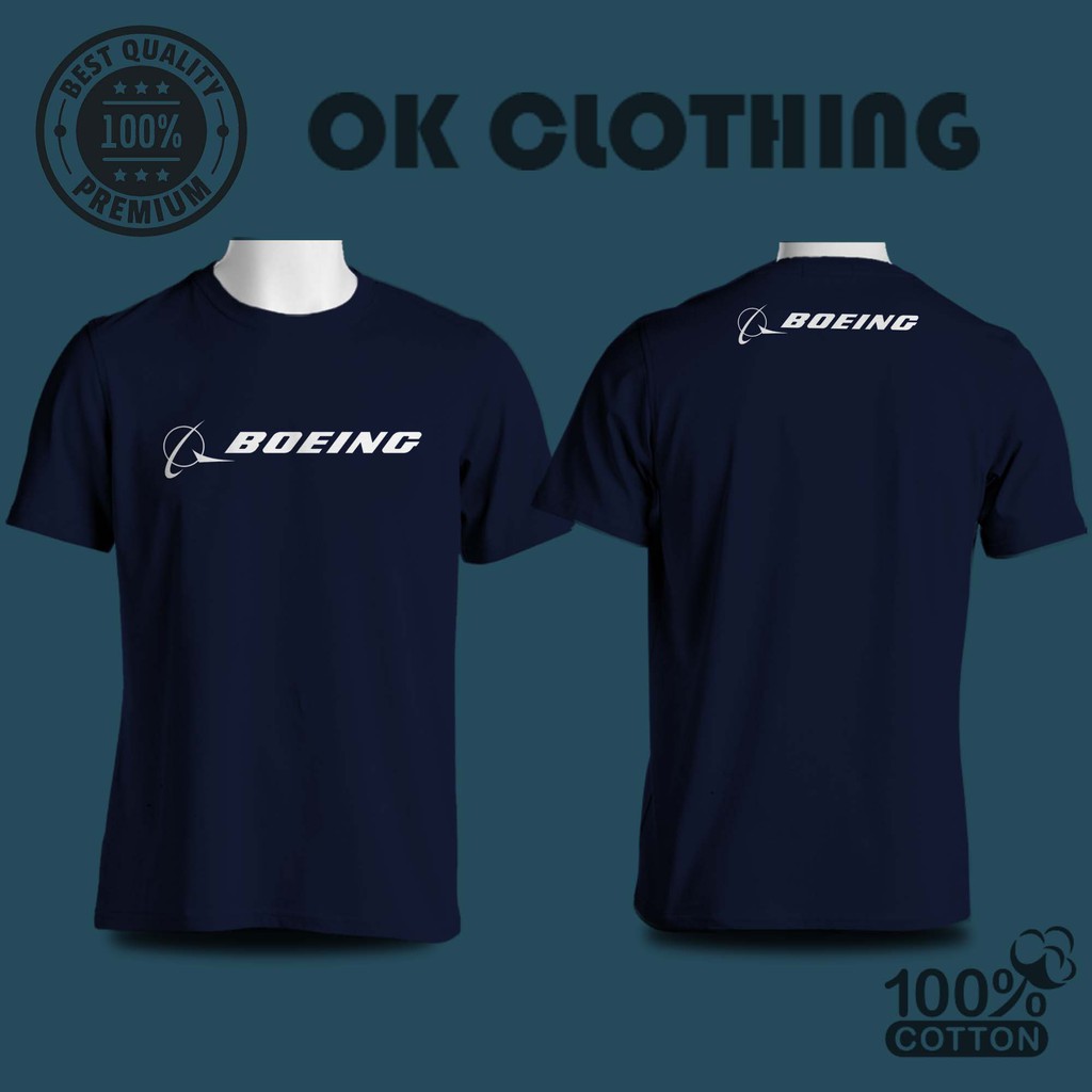 Tshirt Kaos Pesawat Boeing Berkualitas