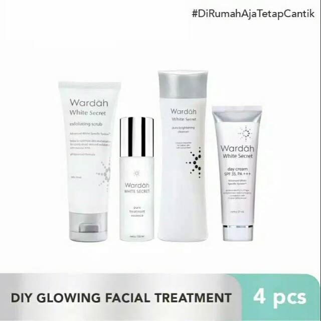PAKET PERAWATAN WAJAH GLOWING / SKINCARE Wardah / white secret