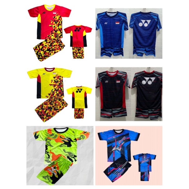 BAJU STELAN BADMINTON/VOLLEYBALL ANAK LAKI-LAKI PRINTING