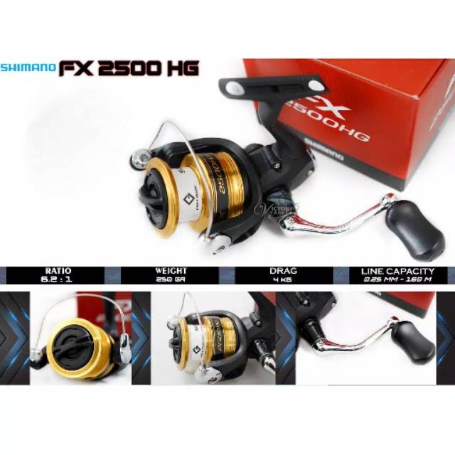 REEL SHIMANO FX 2019 - 1000, 2000, 2500, C3000 & 4000