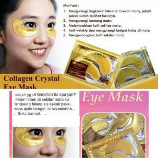 Eye mask collagen crystal