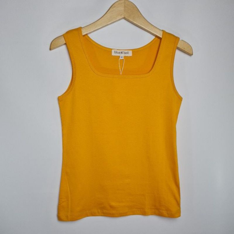 Singlet - Tank Top Wanita Casual Kuning Tua