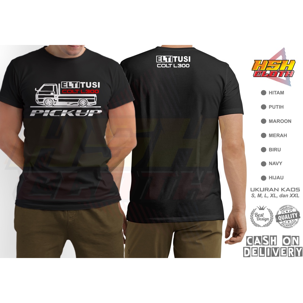 Baju Kaos Distro Mobil Pickup L300 PICKUP Racing Otomotif Bisa Custom - HSHCloth