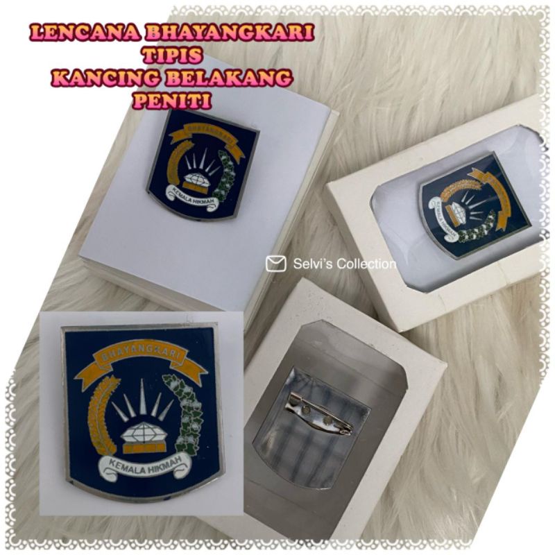 Pin / Lecana Bhayangkari Tipis Peniti