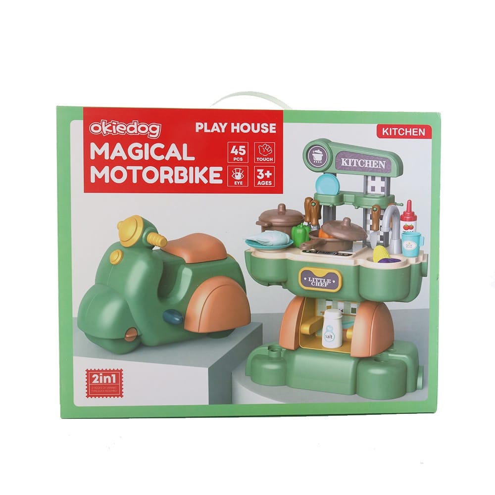 Okiedog Magical Motorbike- Mainan Rumahan Anak ( CJ2224562/64/65/68)