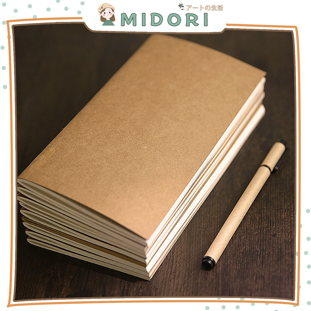 

[MIDORI] Buku Tulis Polos Cover Coklat - E0005