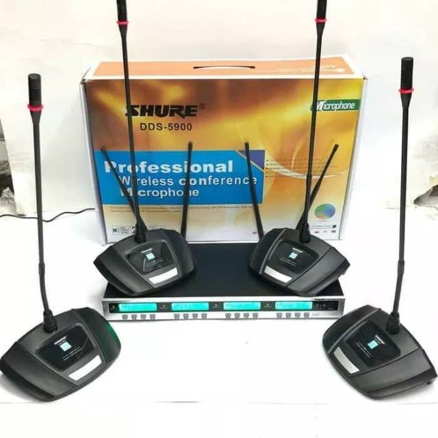 Jual Mic Microphone Wireless Meja Podium Shure DDS5900 DDS 5900 TERBAIK