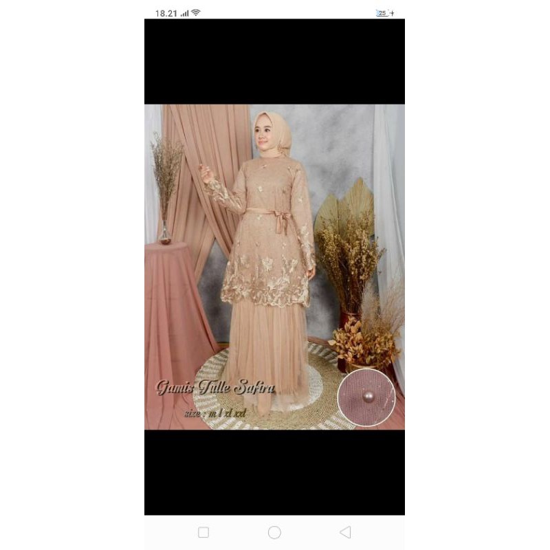 gamis tulle safira