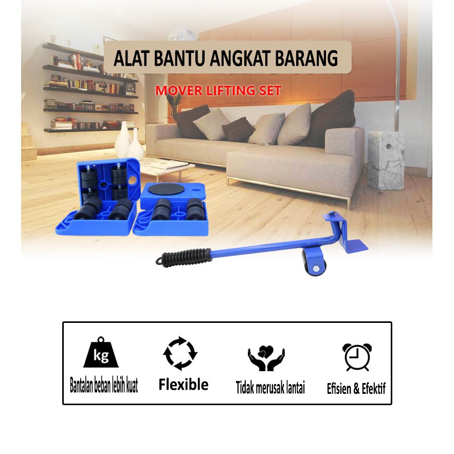 Roda Alat Bantu Angkat/Pindah Barang Bahan Besi+ABS Warna/Dongkrak