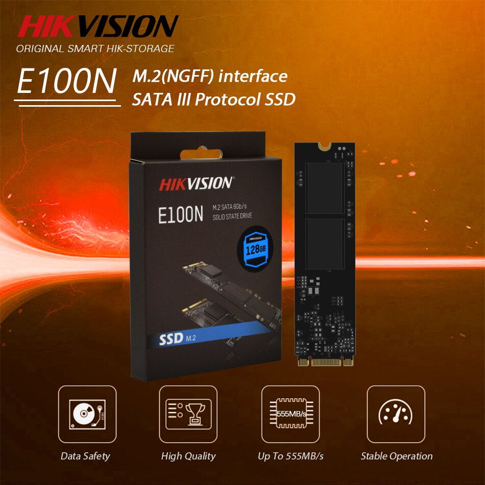 HIKVISION SSD M2 SATA E100N ( 128GB / 256GB / 512GB / 1TB ) - M.2 2280