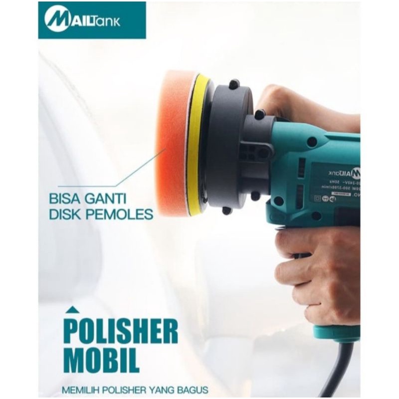 Mailtank Mesin Poles Polisher Mobil Motor Alat Disc Poles Cat