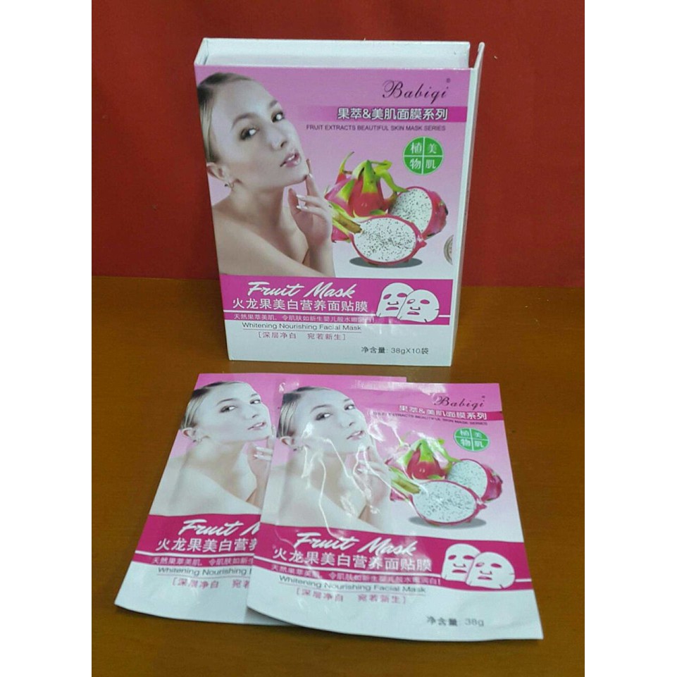 MASKER TOPENG TISSUE BABIGI BUAH NAGA