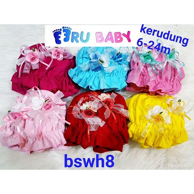 Eeru Baby Kerudung Warna Dengan Motif Yang Menarik Untuk Si Kecil