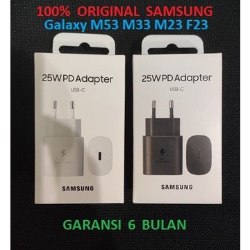 Adaptor 25W Charger Samsung M53 M33 M23 F23 Super Fast Charging Original PACK