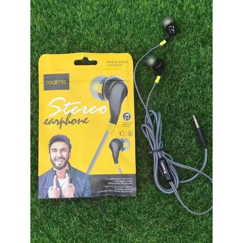 HEADSET REALME BUDS 2 STEREO EARPHONE BASS HF REALME BUDS 2 PACKING PLASTIK