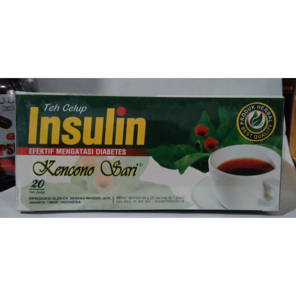 

Teh Celup Daun Insulin Kencono Sari untuk kencing manis Diabetes