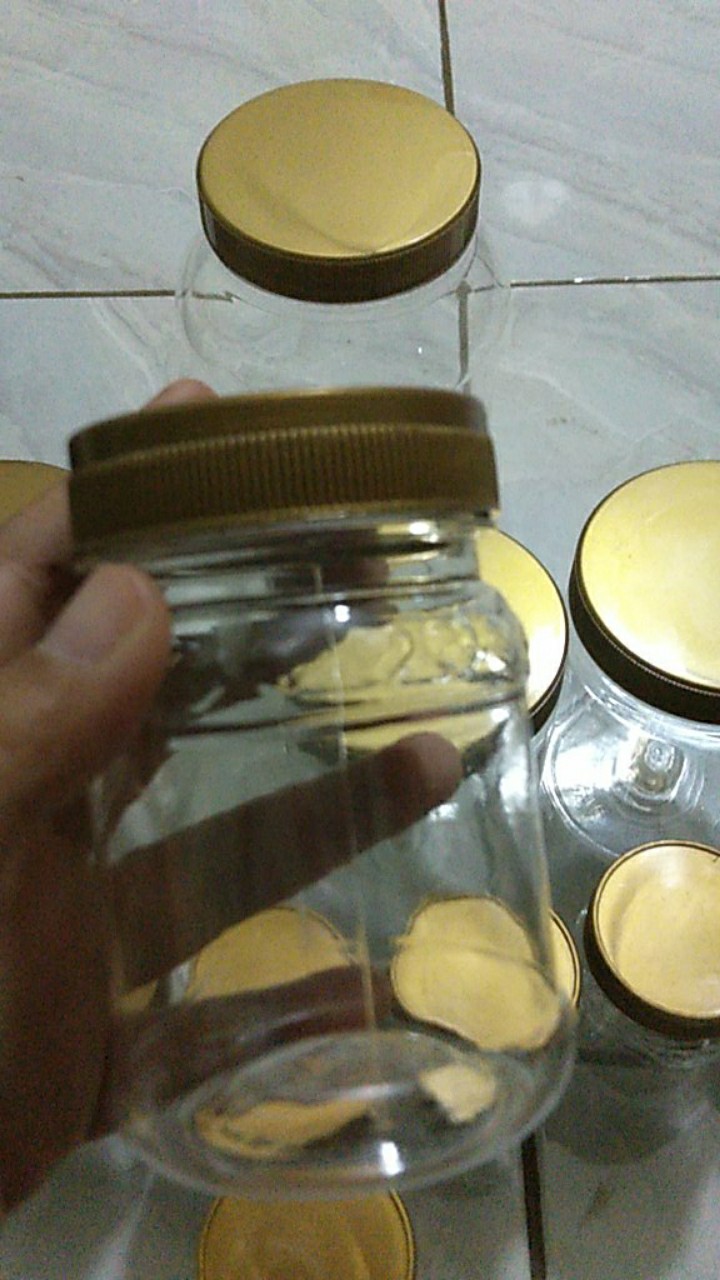 200ml Round Ukiran Hati /toples /jar /plastik