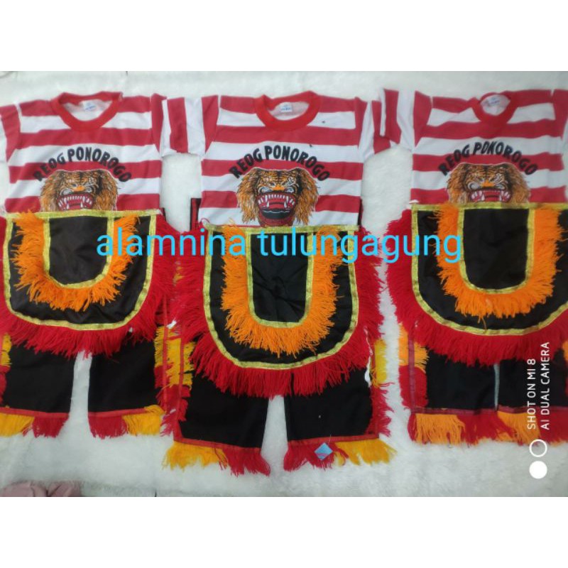 setelan koas reog Ponorogo kuda lumping cambuk udeng embong