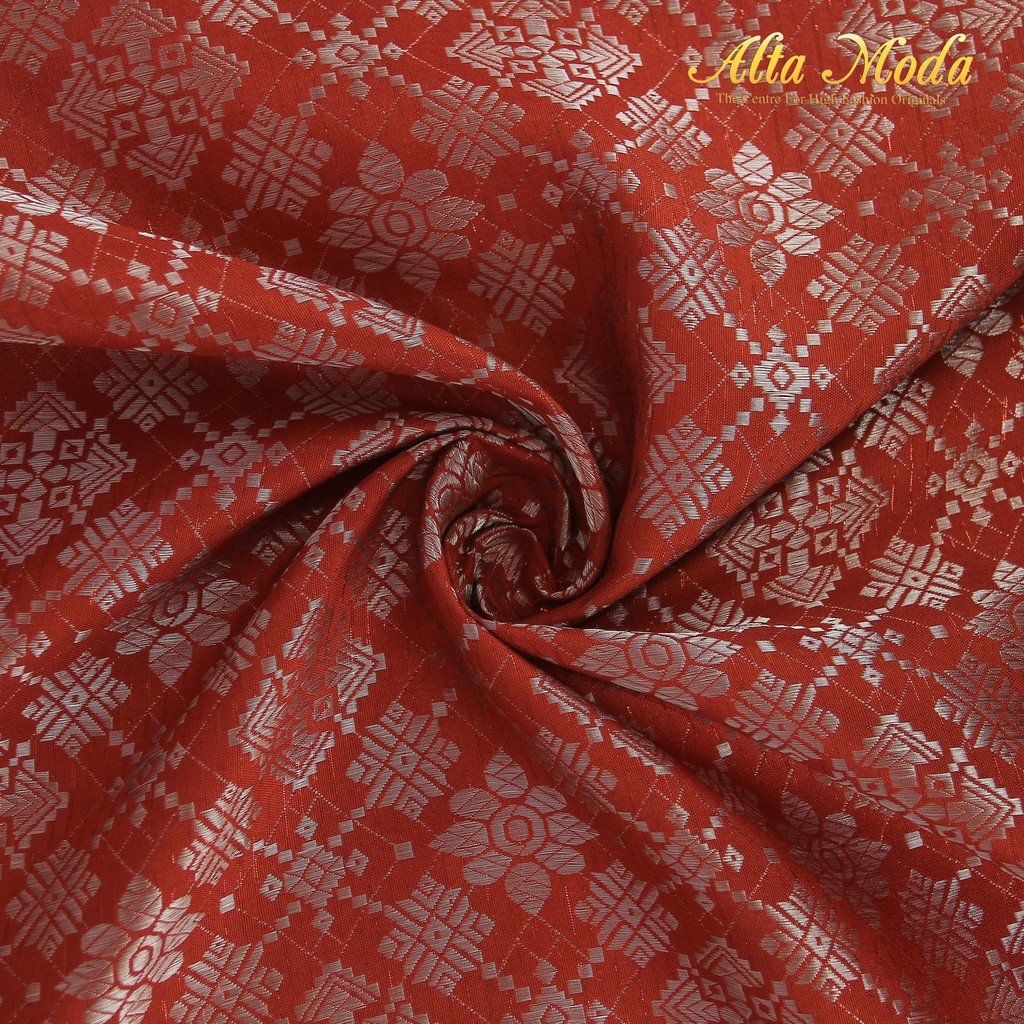

Alta Moda Songket Motif Palembang Modern Warna Merah Bata (1M)