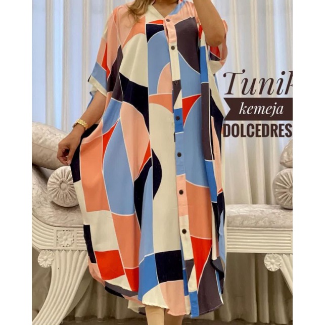 'TK(Tunik Kemeja) DolceDress | Daster Arab Size JUMBO