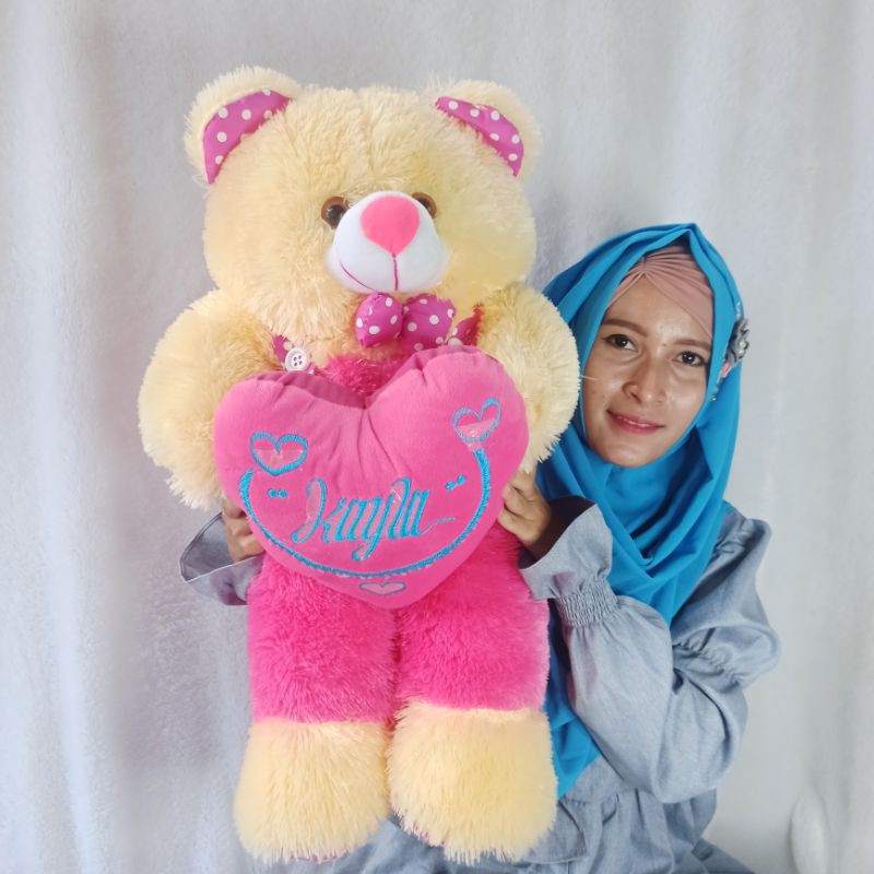 TERMURAH UKIR NAMA teddy bear JOJON XL BUAT KADO ORANG tersayang