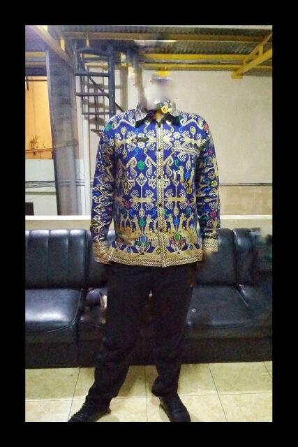 Qnunbatik Kemeja Batik Lengan Panjang Standard - 5l Narita Prodo