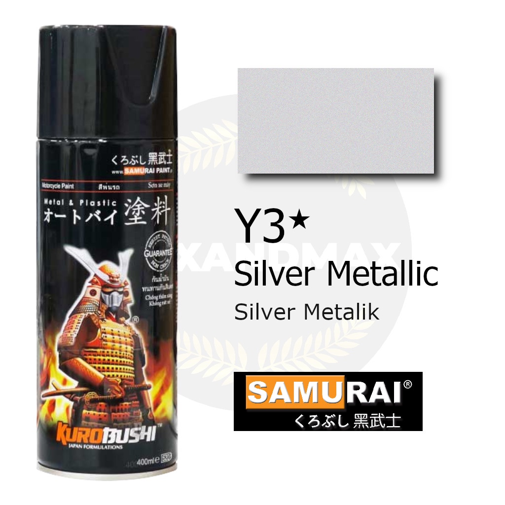 Samurai Paint Silver Metallic Y3  400 ml - Cat Semprot