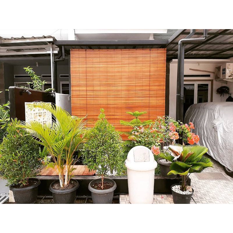 Tirai Kayu Krei Kayu Krai Kayu Bengkirai Finishing Ukuran 300 x 300