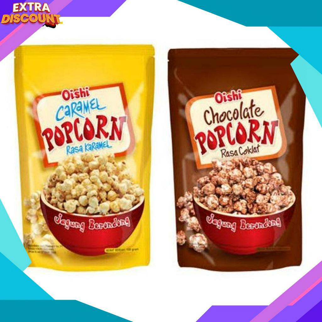 

WAH Oishi Popcorn Caramel coklat mentega Camilan Snack Jagung Pop Corn Coklat caramel mentega 1 Gram murah cocok untuk parcel lebaran mudik