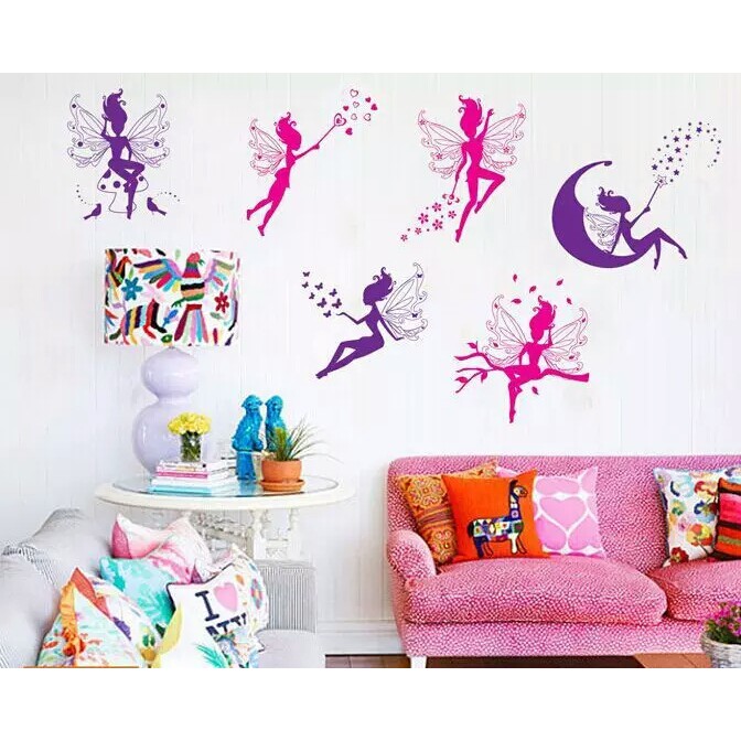 RELIZA WALL STICKER PERI LILY TINGKERBELL LULU ANGEL JM8259 STIKER DINDING / WALLSTICKER