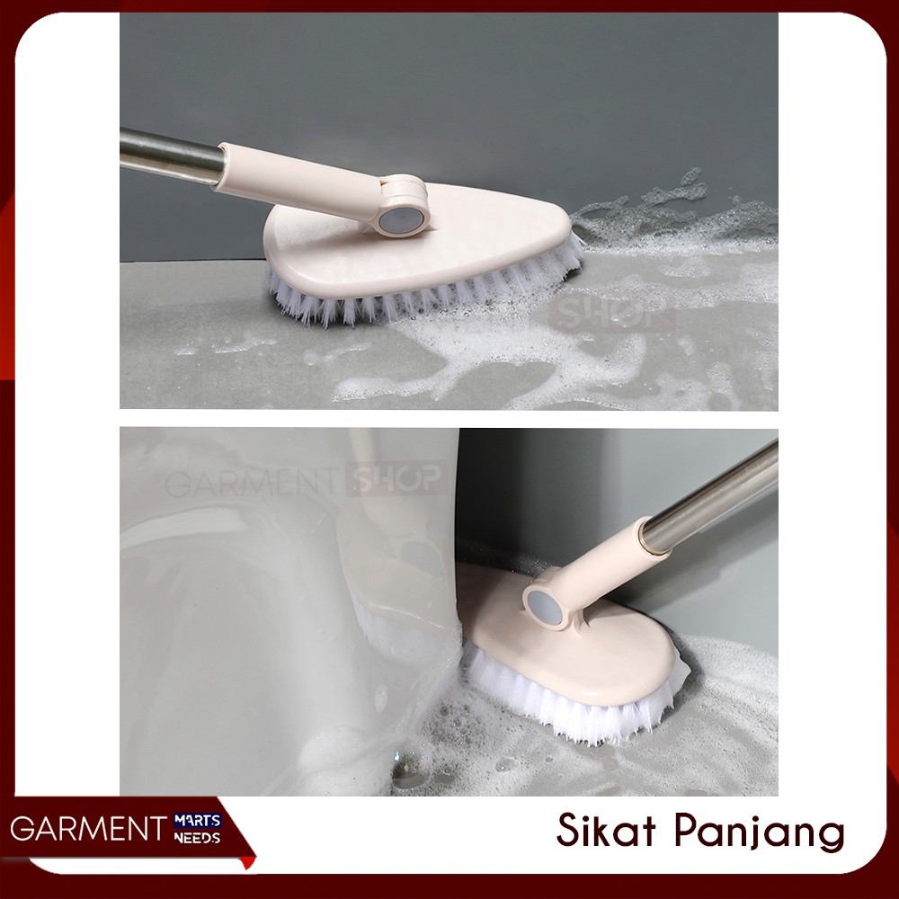 Sikat Lantai Pembersih Dinding Kamar Mandi Gagang Panjang Portable