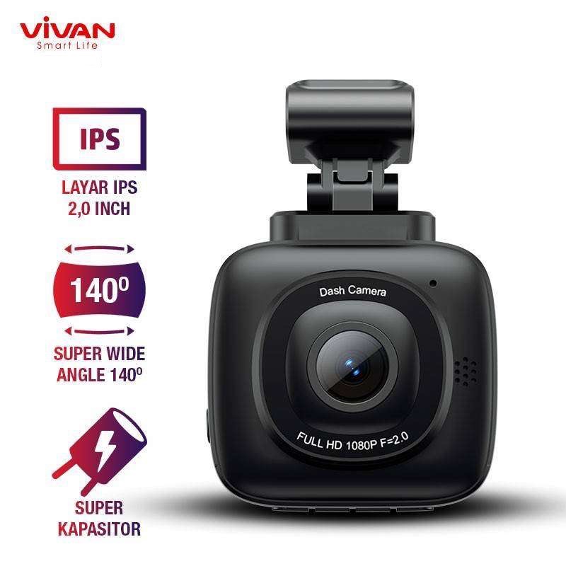 VIVAN DR-01 CAMERA DASH CAM FULL HD 1080 SUPER WIDE ANGLE DASHCAM CCTV MOBIL G-SENSOR