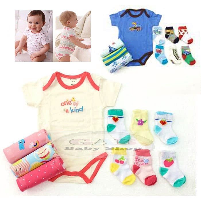 10in1 set! Jumper Bayi (4pcs)+Kaos Kaki Bayi (6psg) Carter Love SNI /Giftset Kado Bayi