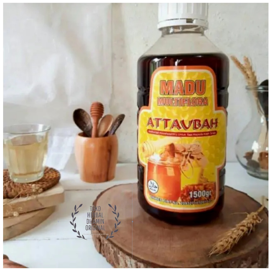 

Madu Multiflora Attaubah Besar 1500 gr ( Lolos Uji Lab ) | Original