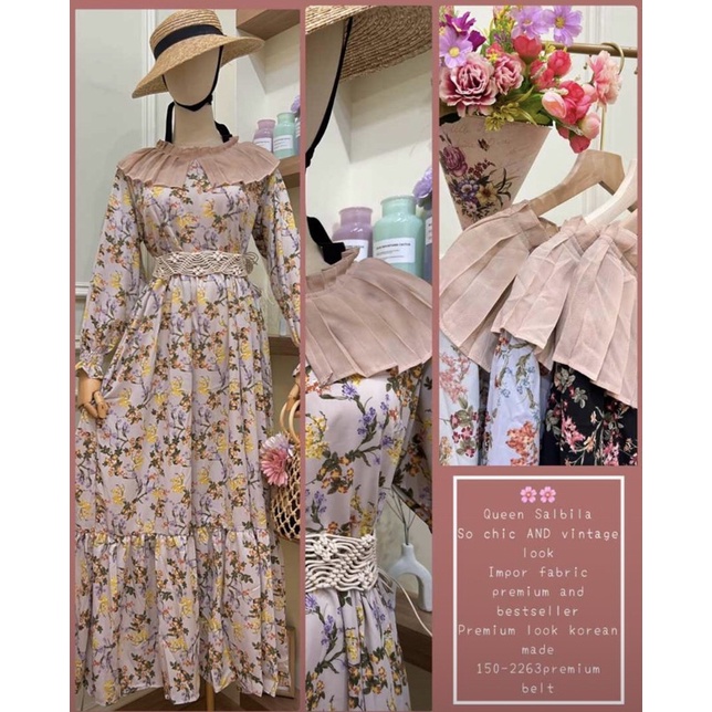 yuna dress kerah korea