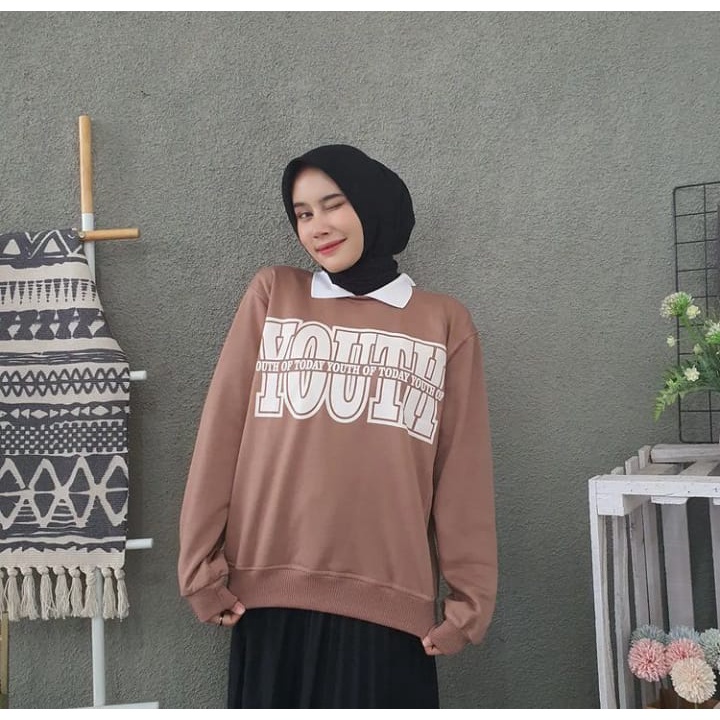 Sweater Wanita Grosir Berkualitas -Youth colar