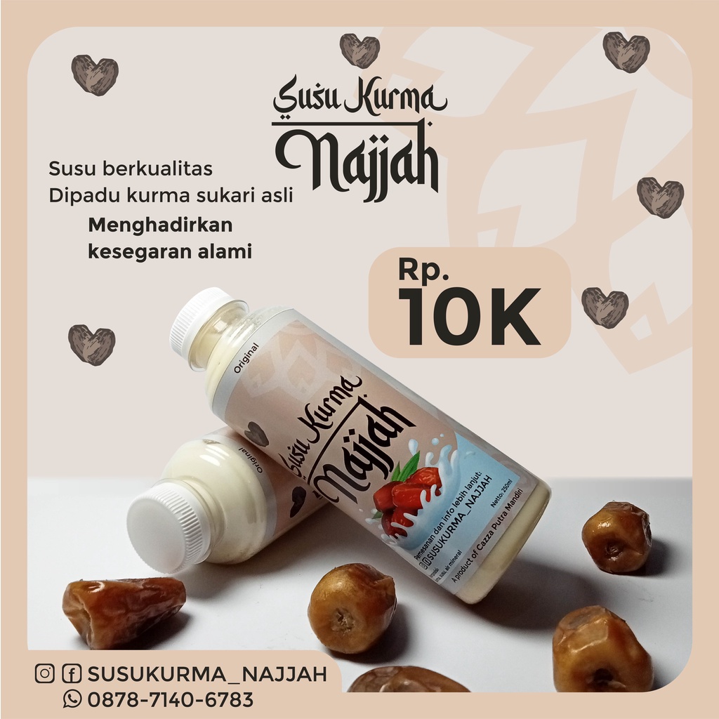 

Susu kurma Najjah | Susu kurma murni asli alami