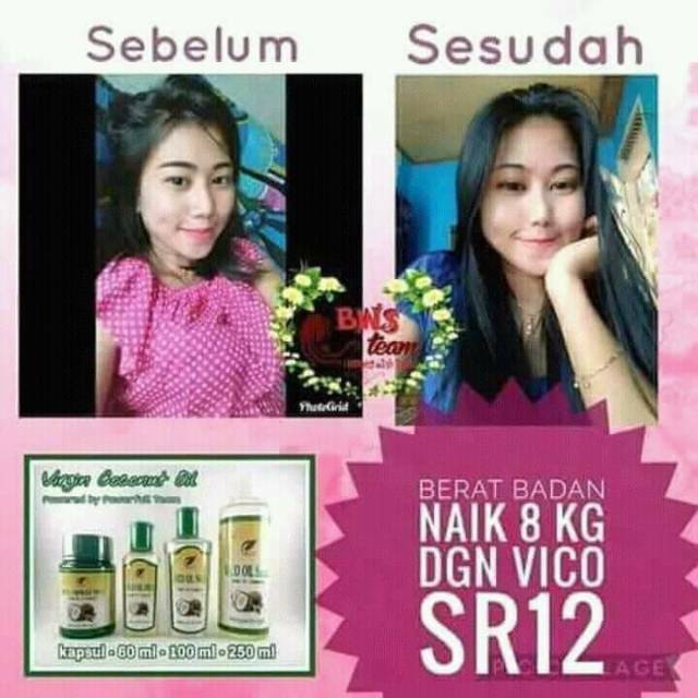 Kapsul penggemuk badan / penambah berat badan / penambah nafsu / Vico kapsul sr12 / penggemuk herbal