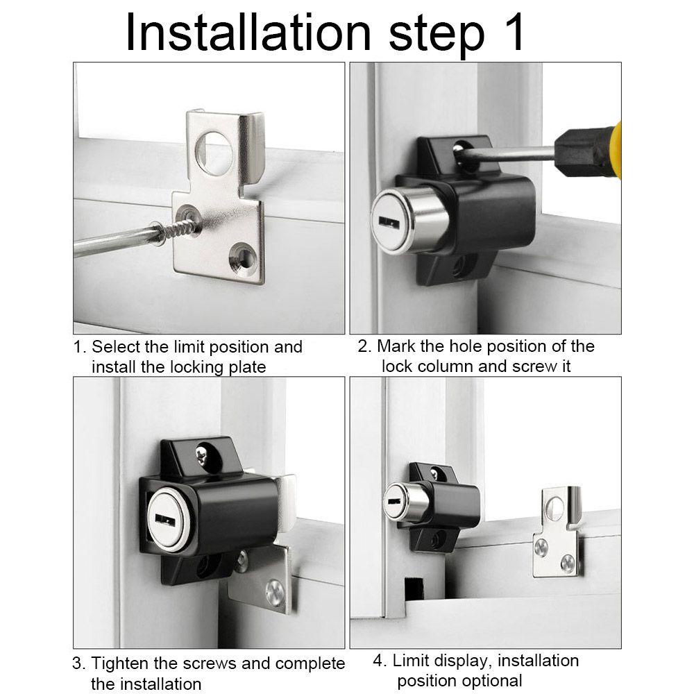 Pineapple Window Lock Protection Security Screen Window Fixed Buckle Kunci Pengaman Anti Maling