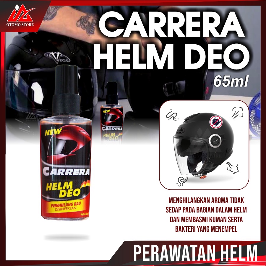 CRR HELM DEO Botol Shrink 60ml Parfum Penghilang Bau Helm Disinfektan Anti Bakteri Pewangi Pembersih Helm Original