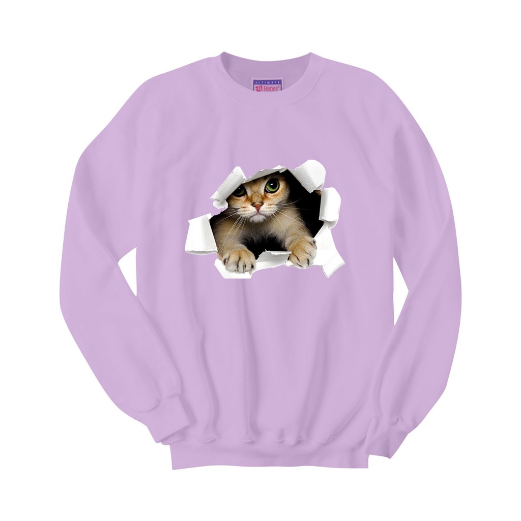 SWEATER CREWNECK CAT DOROTHY PRIA/WANITA FLEECE